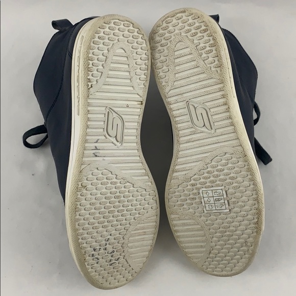 Skechers Women's Midtown Sneaker 730 Navy Leather - Picture 5 of 8